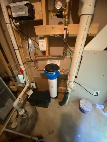 installed whole house carbon filter to remove chlorine taste and odor