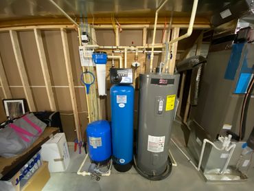 installed whole home water treatment system 
