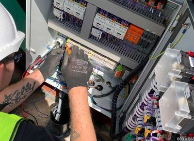 Control panel for sewage pump or sump pump