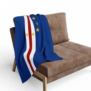 fleece blanket with cape verdean flag design