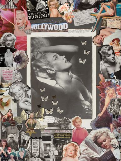 "Candle in the Wind" 
Original 3D collage art, custom framed 24"X36"
One of a kind hand embellished 