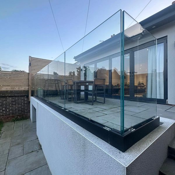 Glass balustrade install in East Sussex
