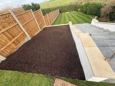 Mulch - Soft Landscaping carried out on Behalf of Hills Building Developments Ltd Suffolk 2025
