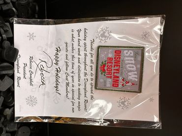 Thank you card from Disneyland Resort with a special holiday message.