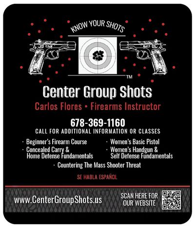 center group fire arm training