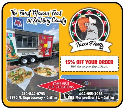 tacos Fiesta Griffin coupons only here