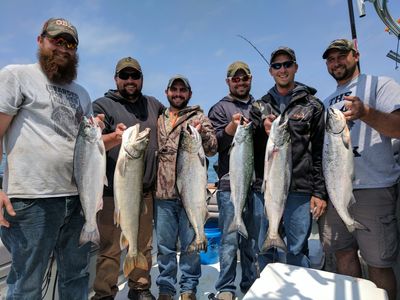 Lake Ontario Salmon and Trout on a fishing charter