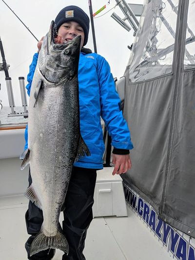Chinook Salmon caught on a Lake Ontario Fishing Charter