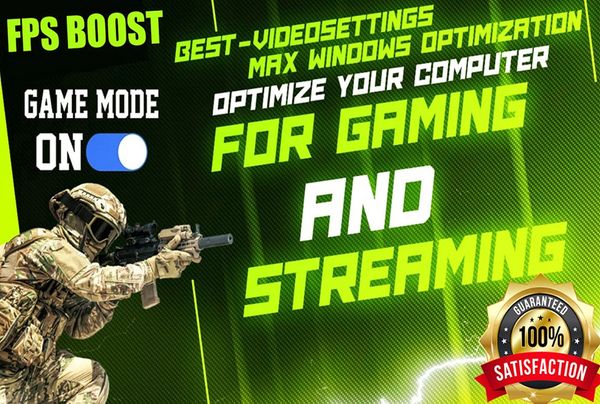 OPTIMIZE PC FOR GAMING, STREAMING AND BETTER PERFORMANCE