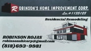 Robinson's Home Improvement Corp. 
Lic#113518

Handyman Services