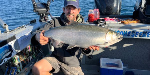 Coho Jigging on Platte Bay