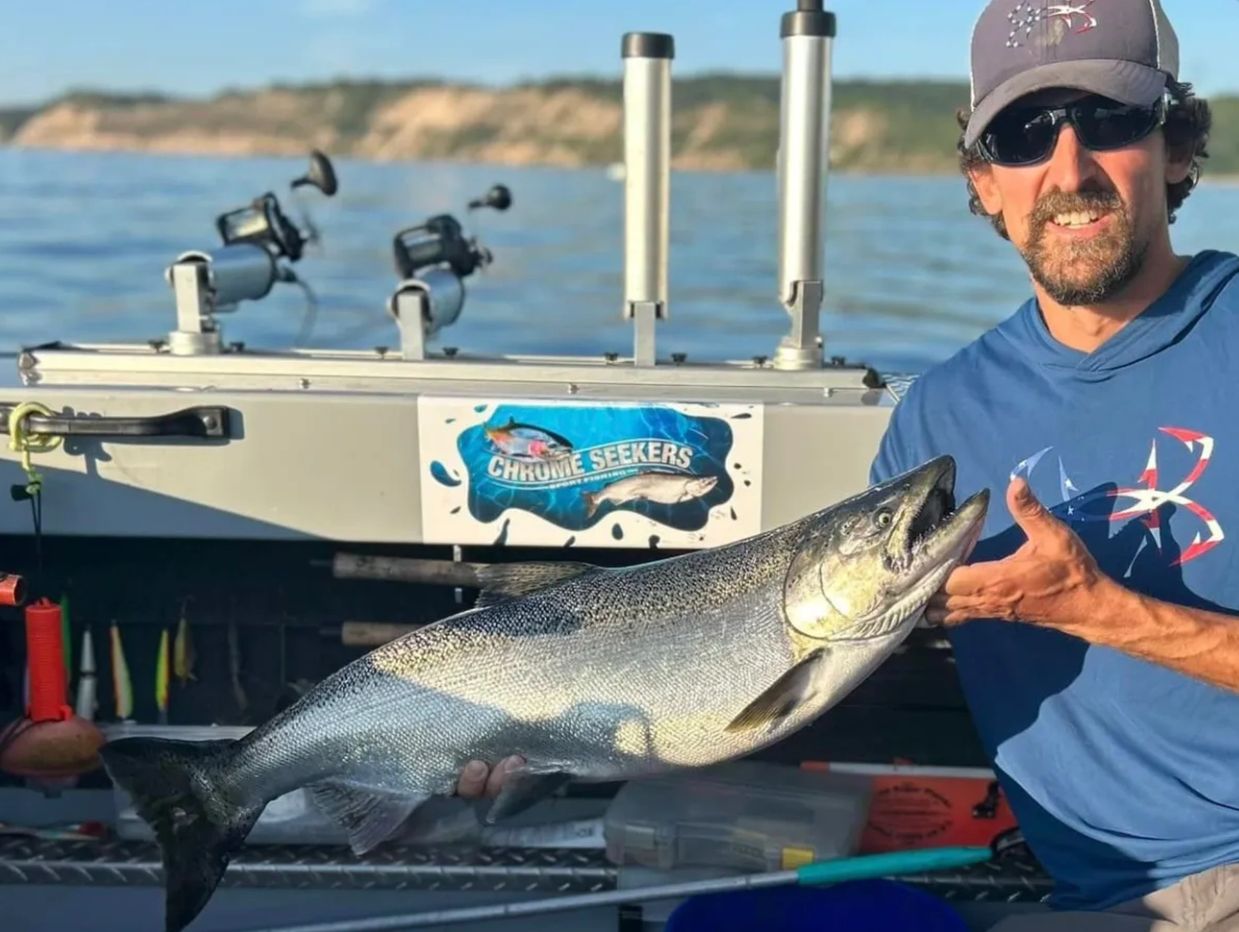 Captain Dan With Frankfort King Salmon