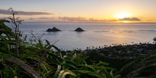 A view of the Mokes from Lanikai Beach, one of the exclusive Ash Scattering sites offered by Eternal