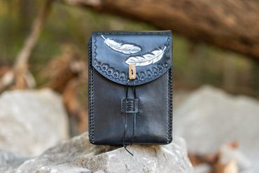 Leather Cremation urn from Eternal Alaska