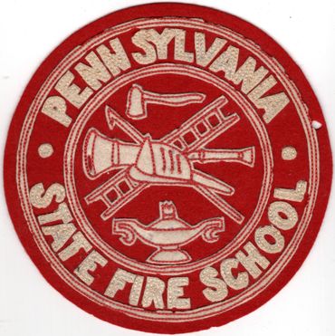 PA Pennsylvania State Fire School Patch Felt Jacket Patch 5" Pennsylvania Fire Training