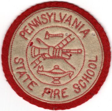 PA Pennsylvania State Fire School Patch Felt Patch 3" Pennsylvania Fire Training