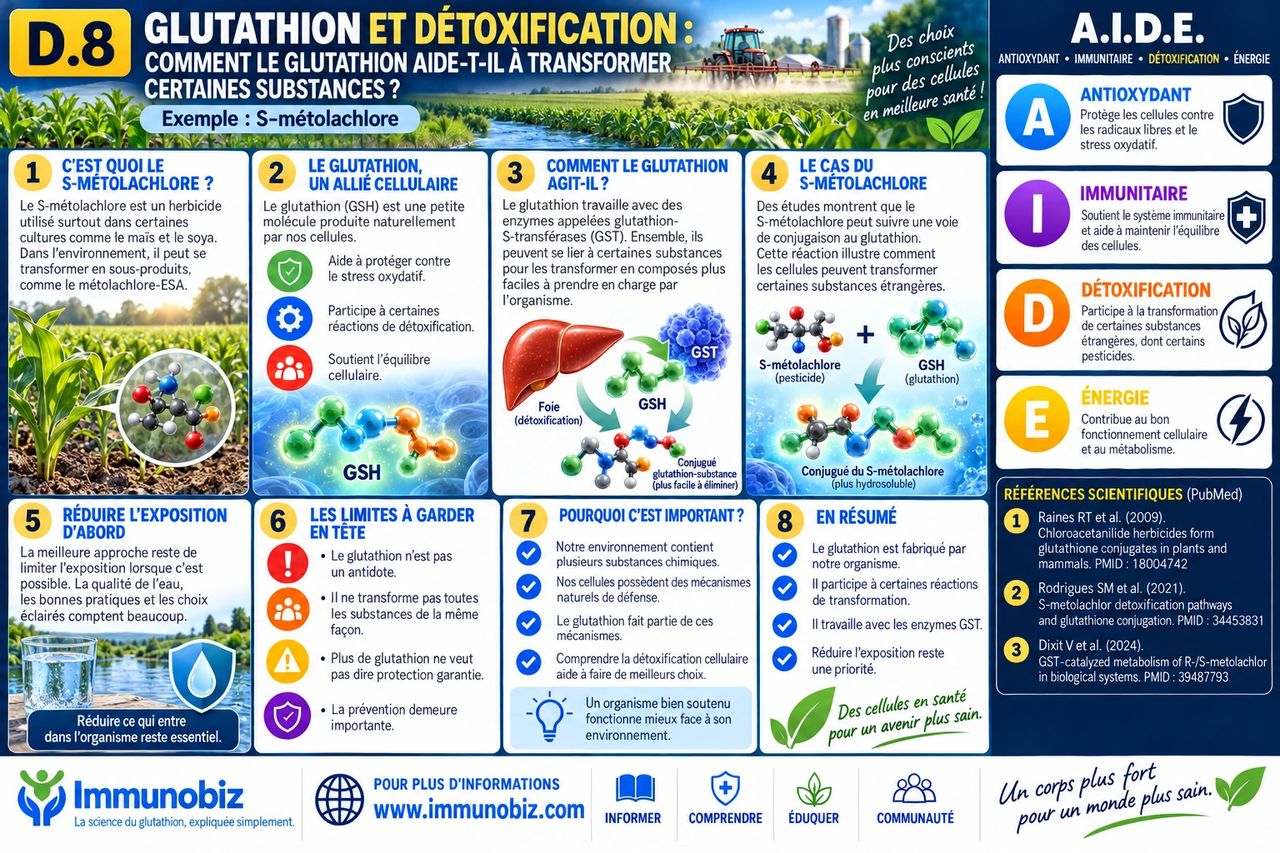 D.8 — Comment le glutathion aide à transformer des subtance