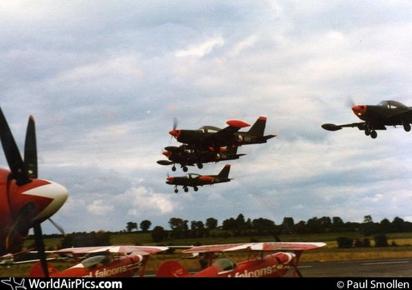 222 Leads a Formation Display