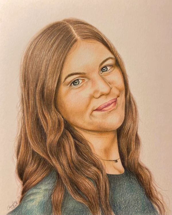 colored pencil portrait