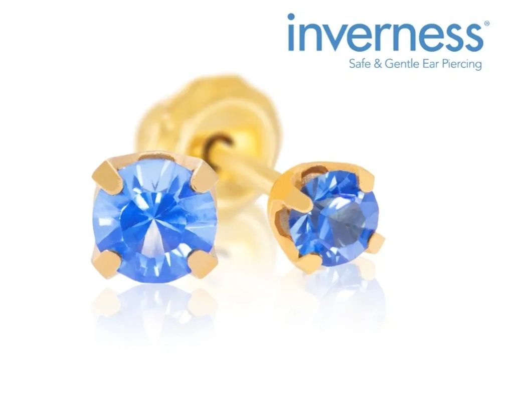 Inverness earring in cobalt blue