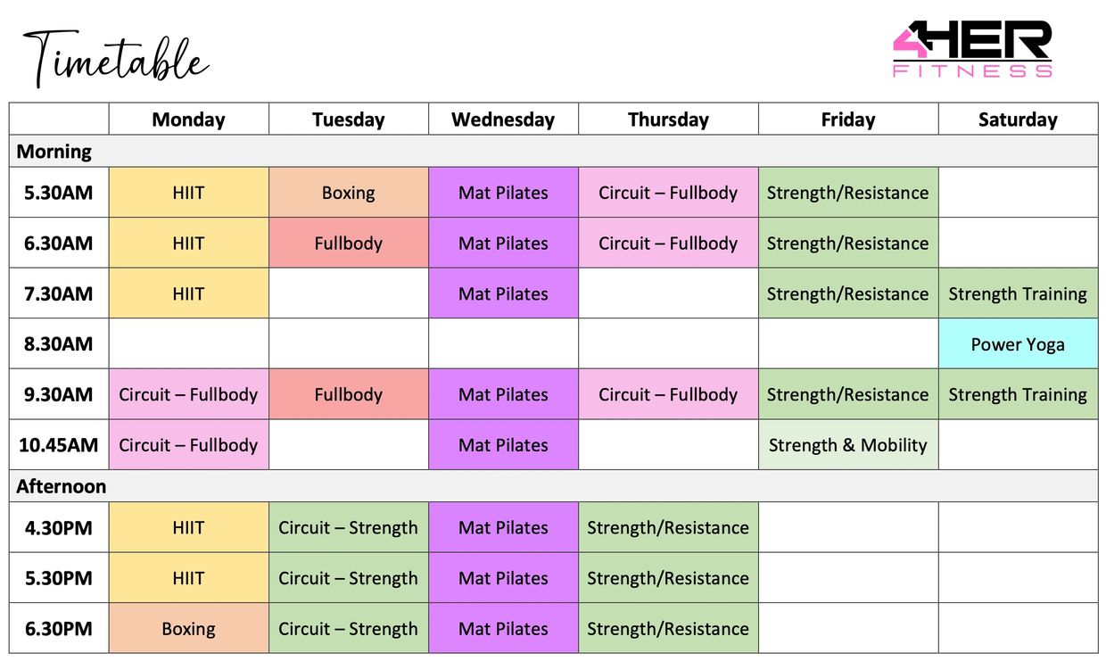 Timetable