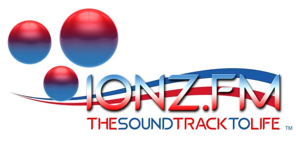 JONZ.FM logo with red and blue spheres and tagline.