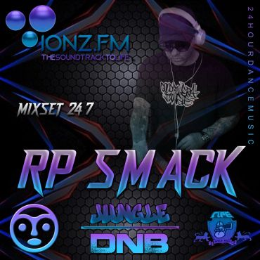 Promotional graphic for RP Smack's Jungle DnB mix on IONZ.FM.