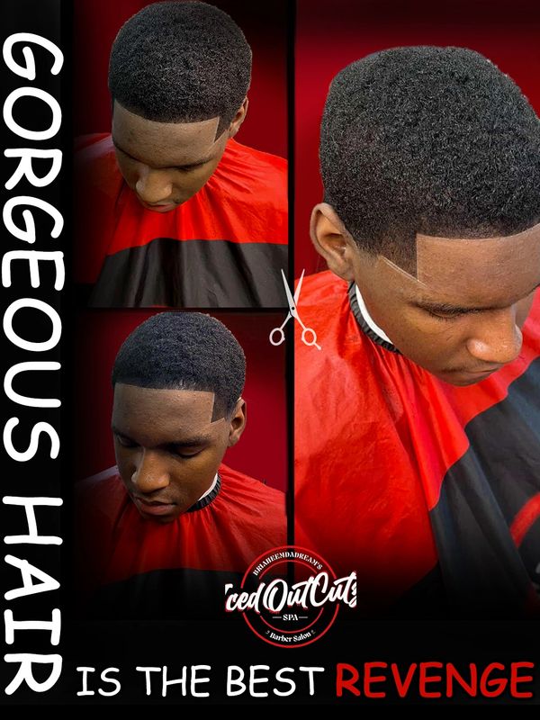 Fresh, sharp haircut with clean edges and a perfect fade.