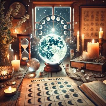 Moon magic, following the cycles of the moon the natural ebb and flow