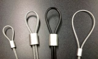 Loop cable assemblies crimped with aluminum sleeves in uncoated, pvc coated, and nylon coated cables