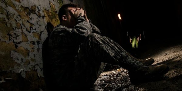 soldier fighting PTSD