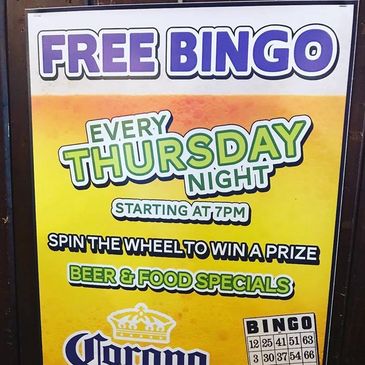 Thursday night BINGO