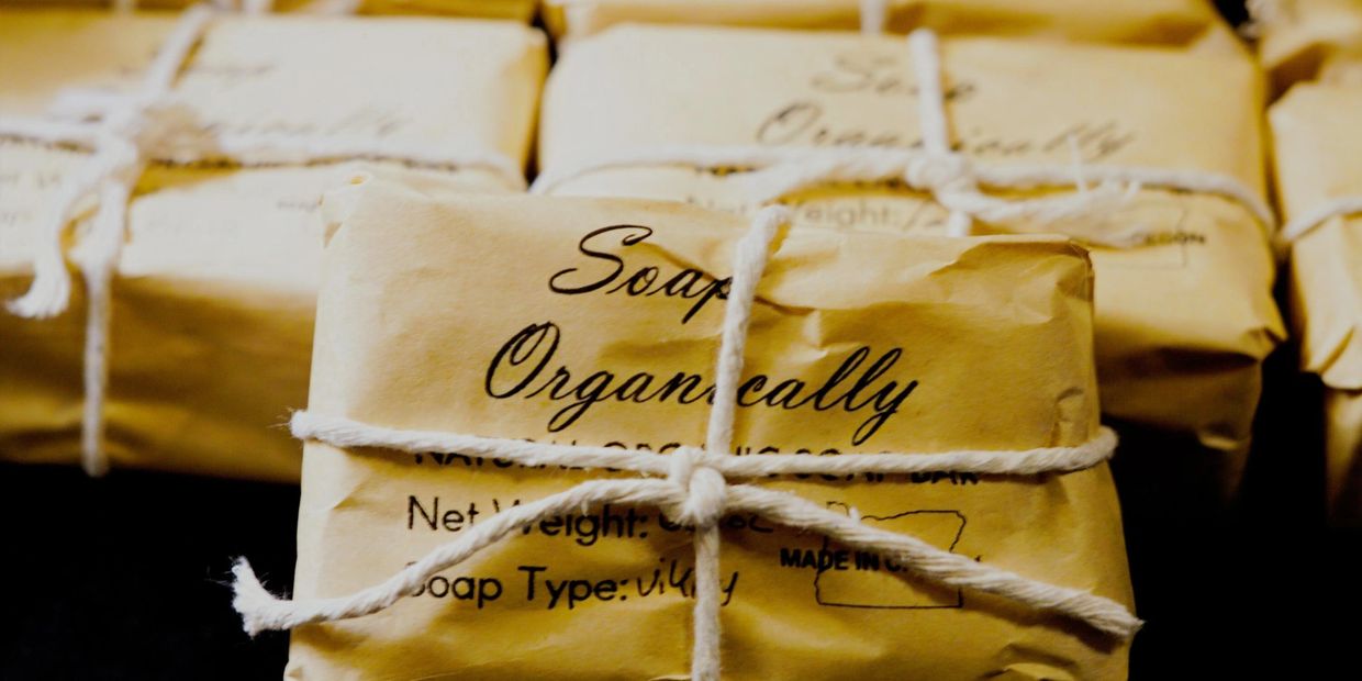 Soap Organically LLC wrapped soap bar