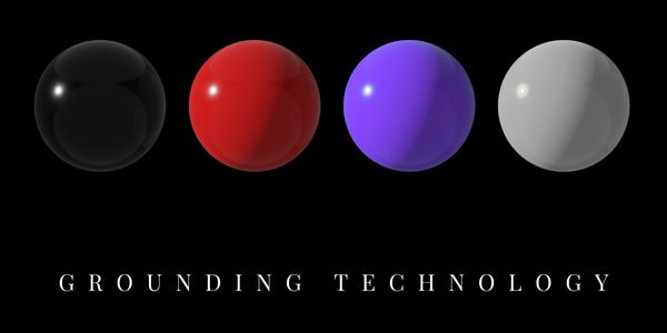 Elite Resonance Grounding Technology logo with four colored spheres and tagline.
