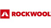ROCKWOOL logo with red text and symbol.
