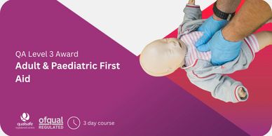 First aid at work, CPR, AED, Life saving, BLS, Paediatric
