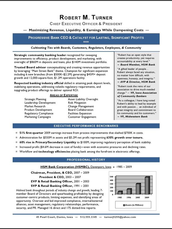CEO & President Resume