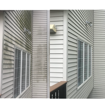 vinyl siding power washing in Ankeny Iowa