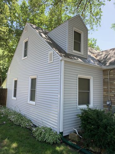 vinyl siding after cleaning algae 