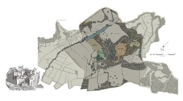 Belvoir Castle Capability Brown & Belvoir Historic/ Country Estate Fine Art/ Detailed Land Maps