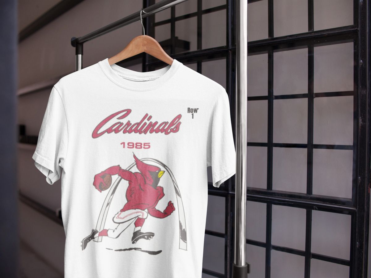 1985 St. Louis Cardinals Retro Football Art Long Sleeve T-Shirt by