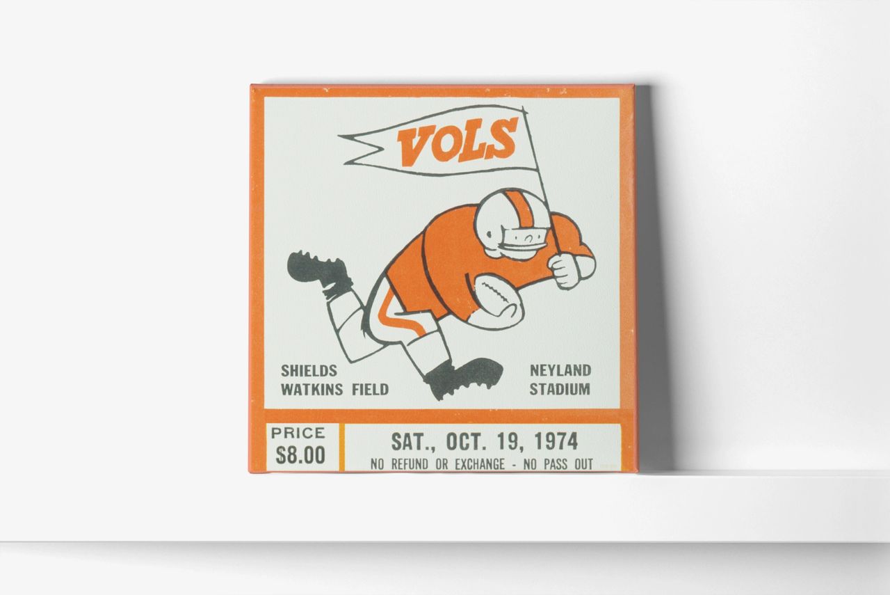 1972 Miami Dolphins Ticket Stub Art - Row One Brand