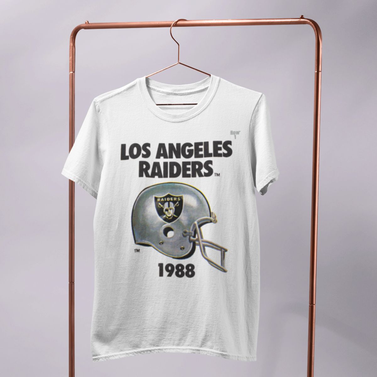 1988 Los Angeles Raiders Helmet Art - Row One Brand