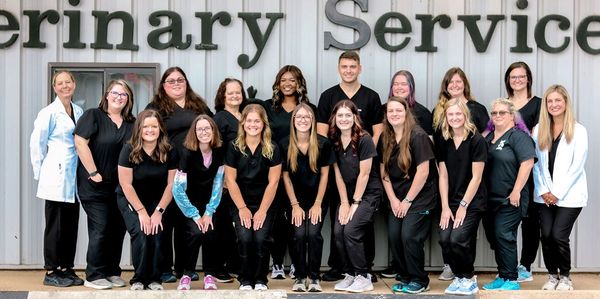 Group photo of veterinary staff