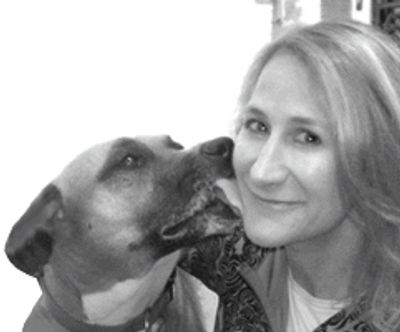 Anne Calcagno with her dog