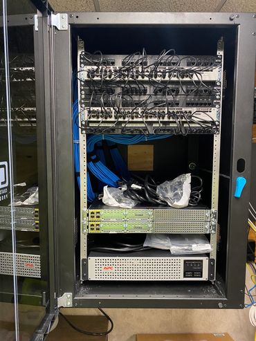 (72) Category 6 Network Drops and Rack Installation - Medical Space
