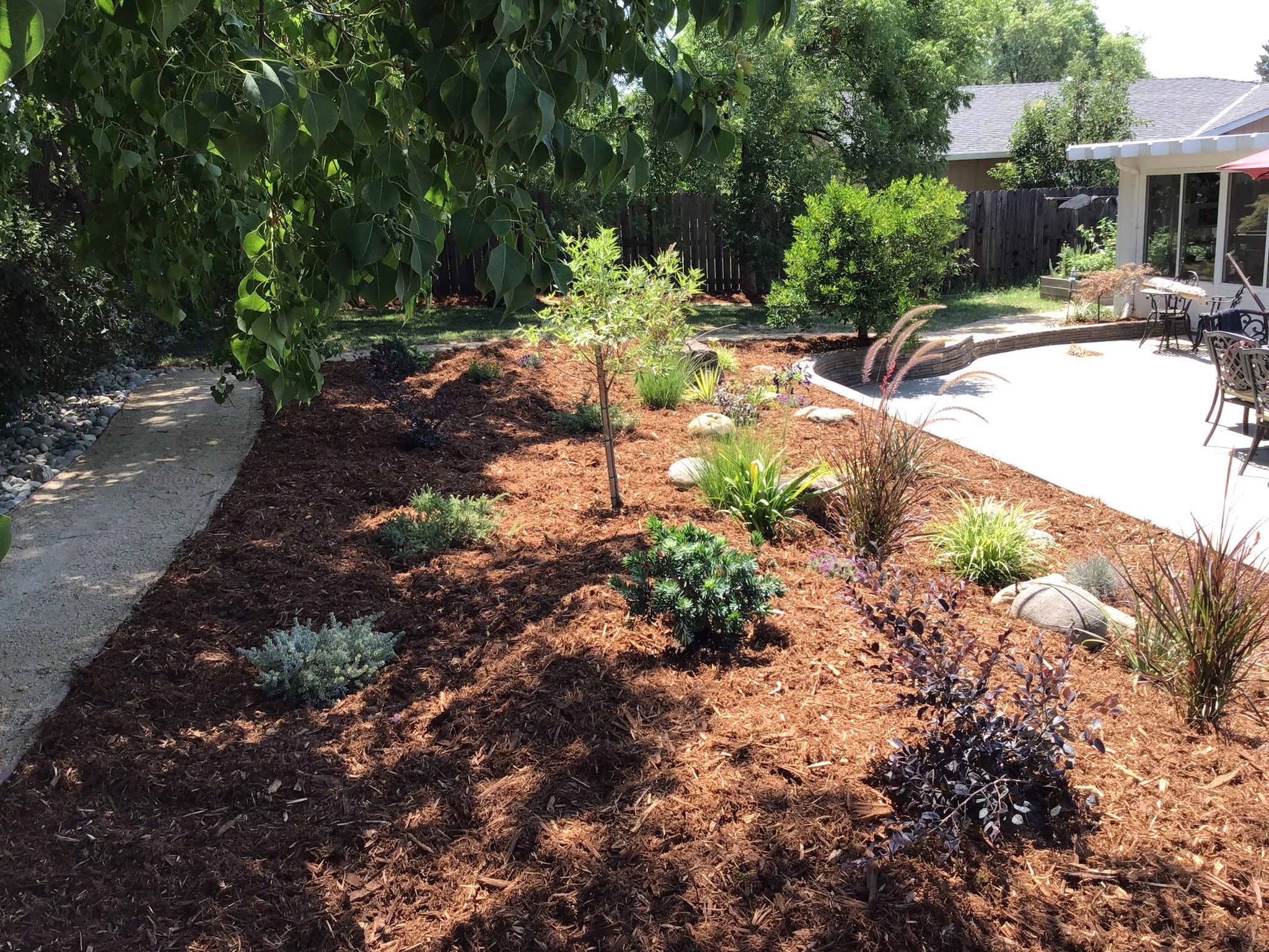 Landscape installation in Loomis CA