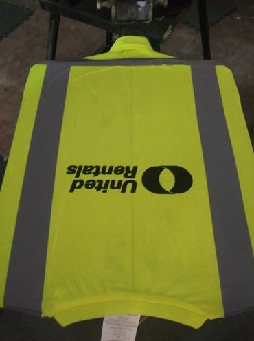 Safety Vests - Houston TX.  - Custom Safety Vests - Company T-shirts - United Rentals.
