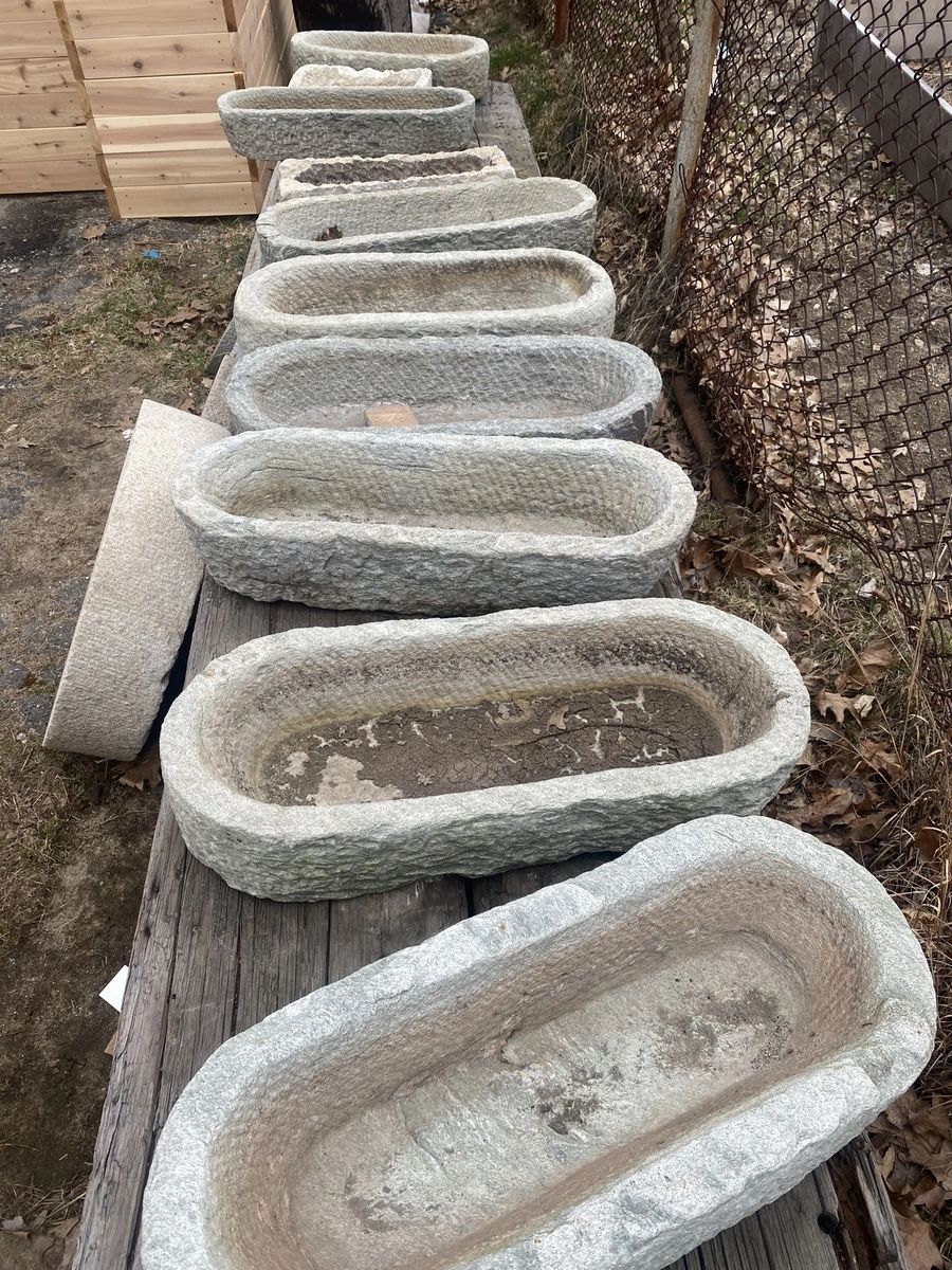 Small Vintage Oval Farm Trough / Planter