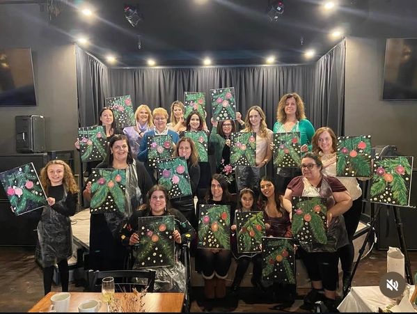 holiday christmas paint party
